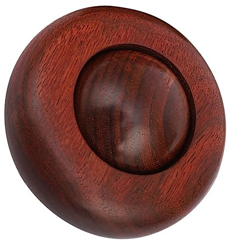 IWOWHERO Portable Handheld Wooden Massage Smooth Acupoint Massage Tool for Deep Tissue Relaxation Ideal for Home Travel Use Peanut Sensory Experience