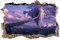 Wandtattoo Rissig DIY Fototapete Schwimmende Stadt Fantasie Wandkunst Vinyl Aufkleber Kinder Erwachsene Schlafzimmer Dekor 50x70CM