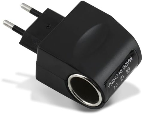 NIUCOM Adaptador convertidor de Corriente para Coche, 220V AV a 12V DC 6W, Transformador inversor para mechero Encendedor Coche Accesorios protección Voltaje