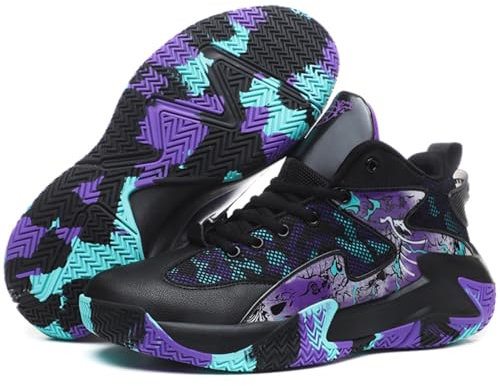 Chaussures de basket-ball respirantes pour homme, Noir , 39 1/3 EU