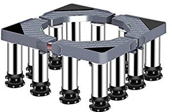 Base de machine à laver pour éviter les rayures et les bosses Plateaux de sol pour réfrigérateur Anti-vibrations Longueur/largeur télescopique 40-65 cm Support pour sèche-linge, cuisinières, réfrigé