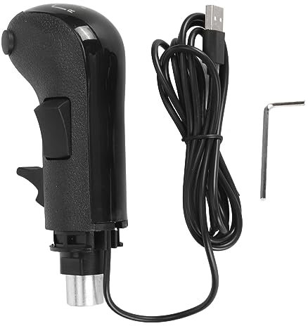 USB-Schaltknauf, Schalter 18 Gänge, Benutzerdefinierte Einstelltaste, Bequemer Griff, Realistisches Gefühl, für G29 G27 G25 920 923 TH8A, Geeignet für ETS2 ATS-Spiele