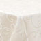 Homaxy Tischdecke Abwaschbar Rechteckig 140x240cm 2pc Polyester Tischtuch Tafeldecke Jacquard Tischwäsche Ornamente Schmutzabweisend Pflegeleicht, Beige