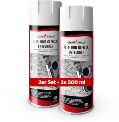 Grillfürst Fett- und Ölfleckentferner, 2 x 500 ml - Aktiv-Reiniger mit Tiefenwirkung