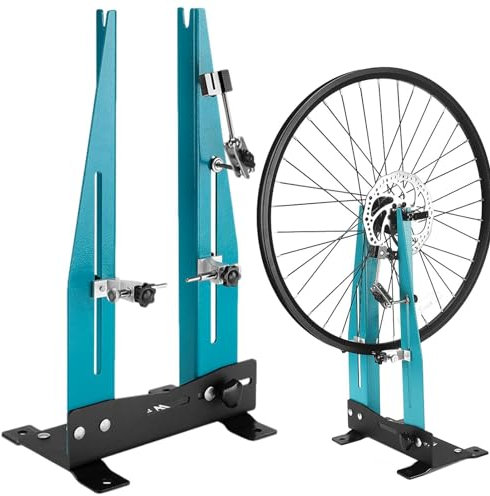 Lnhgh Fahrrad Rad Zentrierständer, Abnehmbarer Fahrrad Zentrierständer Felgen Zentrierwerkzeug Mit Speichenschlüssel, Fahrradring Einstelltisch, Plattform Zum Testen Von Scheibenbremsscheiben