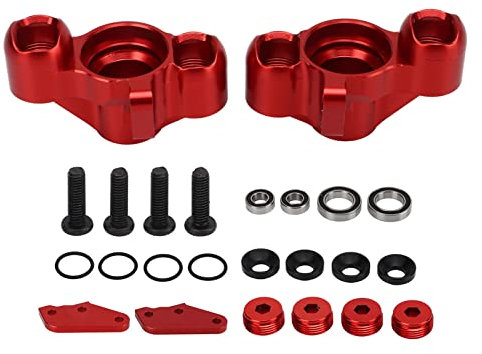 EVTSCAN Coupelle de Direction RC agrandie en Alliage d'aluminium, roulement de Remplacement pour Voitures ARRMA 1/7 1/8 Rouge