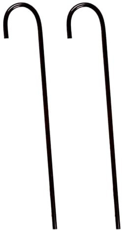 AC - Pack de 2 bastones Charlot para adulto - Plástico - Complementos para disfraces, carnaval, Halloween, cosplay (Negro - 80 cm)