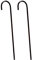AC - Pack de 2 bastones Charlot para adulto - Plástico - Complementos para disfraces, carnaval, Halloween, cosplay (Negro - 80 cm)