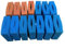 BioTec 5/10/30 Ersatzschwamm Sets passend für Oase Biotec Teichfilter/4x rot-8 x blaue Filterschwämme geschlitzt/ Abmessung 25 x 25 x 8 cm/ deutsche Qualität/Filterschwamm (Set Biotec 30 Oase)
