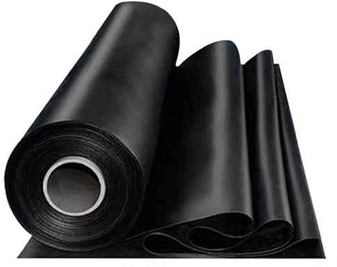 DMCHENGMA Bâche de Bassin renforcée en PEHD, épaisseur 5 mm, Membrane Anti-humidité en polyéthylène | sous-Couche Robuste pour Piscine de Jardin – 0,13 mm d'épaisseur(3x4m)