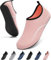 VOLHAL Badeschuhe Damen Wasserschuhe Herren Schwimmschuhe Schnell Trocknend Strandschuhe rutschfeste Aquaschuhe Leicht Surfschuhe für Beach Pool Yoga, Rosa 38 EU