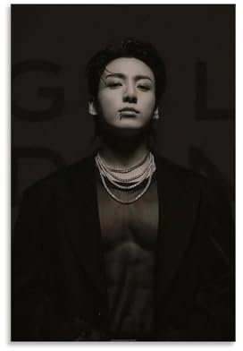 LIRAHRNNKA Jungkook Poster, dekorativ, ästhetisch, Leinwandposter, Wandkunst, Dekoration, Wohnzimmer, moderne Schlafzimmer-Dekoration, 30 x 45 cm, ungerahmter Stil