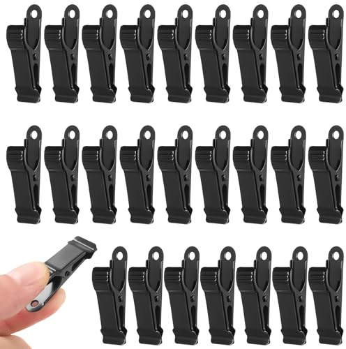 25 Pcs Black Mini Metal Spring Clamps,Small Crocodile Clips | Flat Duck Bill Crocodile Spring Clips For Work Home Wire Photo Curtain Crafts Hanging Diy Decorations