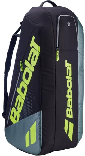 Babolat Pure Aero RH x6 Tennistasche (Metallic Grau/Schwarz/Fluo Gelb)