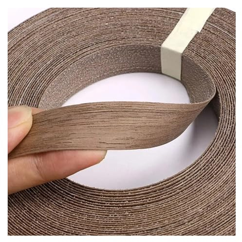 Oak Veneer Tape Self Adhesive Walnut Wood Edge Banding Adhesive Tape Veneer Sheet Plywood Roll Hot Melt Glue Iron-on Furniture Wooden for cabinets shelves furniture DIY edging(50mm Width)