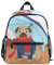 LIANCHENYI Niedlicher Mops mit Regenschirm Unisex Outdoor Daypacks Taschen 2., 3., 4. Klasse Schulrucksack für Kinder Jungen Mädchen