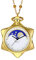 BOSHIYA Sailor Moon Taschenuhr Gold Strass Stern Quarz Taschenuhren für Frauen mit Kette