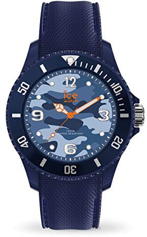 Ice-Watch - Bastogne Blue - Blaue Herren/Unisexuhr mit Silikonarmband - 016293 (Medium)