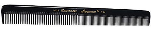 Hercules Sägemann 1602-354 Profi Haarschneidekamm flexibel Naturkautschuk Haarkamm 2 Zahnungen grob + fein - 7 Zoll -