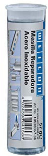 WEICON 10538057-36 Barra reparadora | Acero Inoxidable, 57g | Pegamento de 2 Componentes | Resina epoxi | Reparaciones metálicas, Gris, 57 g