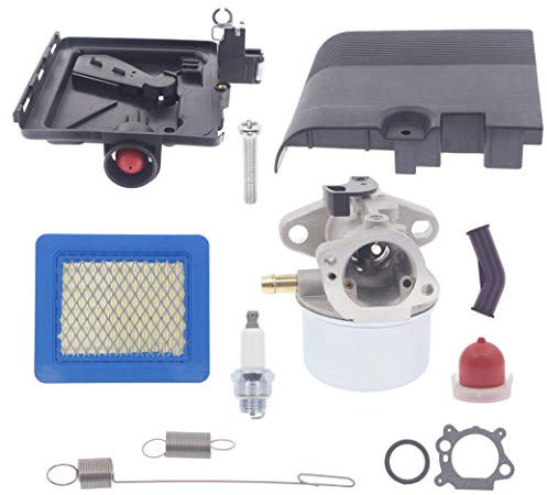 Hutdkte 692298 Coperchio filtro aria + 795259 filtro aria base primer + 799868 carburatore per la maggior parte dei modelli 124000 Briggs & Stratton 4hp - 7hp motori con 790849 699056 Spring Tune Up