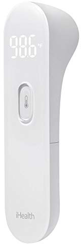 iHealth Digital Infrared No-Touch Forehead Thermometer (PT3), Ultra-Sensitive, One-Second Results, Trusted Accuracy, Adults and Kids