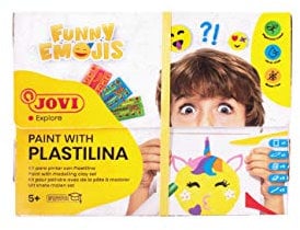 Jovi Kit para Pintar con PLASTILINA, Funny Emojis (263FE), Multicolor