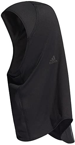 adidas Women's Standard Run Icon 3-Stripes Sport Hijab, Black, Small