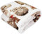 Tata Home Coperta Pile Plaid Divano Pesante e Caldo con Retro Sherpa da 340 gr/mq Fantasia Beige Misura 127x152 cm Dis. Orsetti