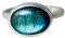 Blauer Labradorit Ring Damen – 925er Silber – Handgefertigter ovaler Edelstein ring – Geburtsstein Ring – Geschenk für sie – Einfacher Statement Ring (60 (19.1))