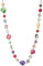 FULU AUTUMN Lange Perlenkette Damen Boho Lange Stein Kette Statement Schmuck Beste Freundin Geschenke(Colorful)