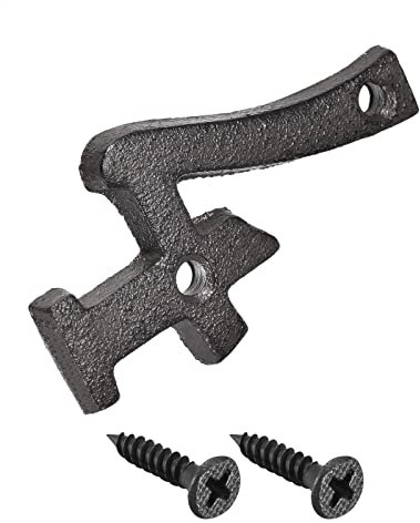 METALLIXITY Casa Número (78mm/3,07) 1uds, Fundido Hierro Número 4 Moderno Casa Número con Tornillos - para Hogar Jardín Puerta Buzón, Negro