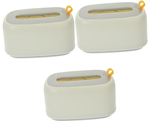 YARNOW Tischständer 3 Stück Taschentuchboxen Aus Kunststoff Papierhandtuchhalter Toilettenpapierspender Wandhalter Tisch-Taschentuchspender Rustikale Taschentuchbox-Abdeckungen