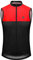 SIROKO - Gilet Vélo Coupe-vent pour Femme V1-W Richmond - L - Noir/Rouge vif