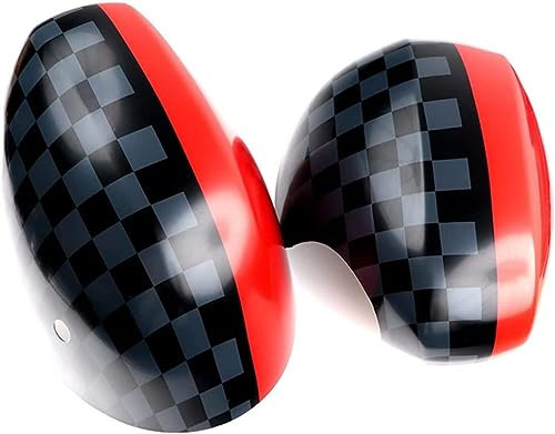 ANram Coques rétroviseur Voiture pour Mini Cooper R56 R55 R57 R58 R60 R61,Couverture Rétroviseur Latéral Garniture De Boîtier Protection,A