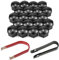 Cerioll 21mm Mutternabdeckungen, Radmutterkappen 21mm, Radmutter Kappe Universal, 20 Pcs Sechskant-Reifen Muttern-Abdeckungen, Universal Reifen Mutter, Rad Mutter Cap Mit Entfernung Werkzeug