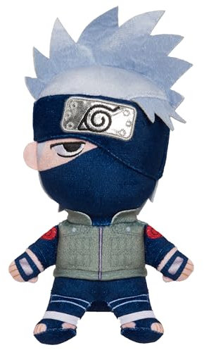 Just Play Naruto Kakashi-Plüschtier, klein, 17,8 cm, mehrfarbig, Anime, Kinderspielzeug ab 3 Jahren