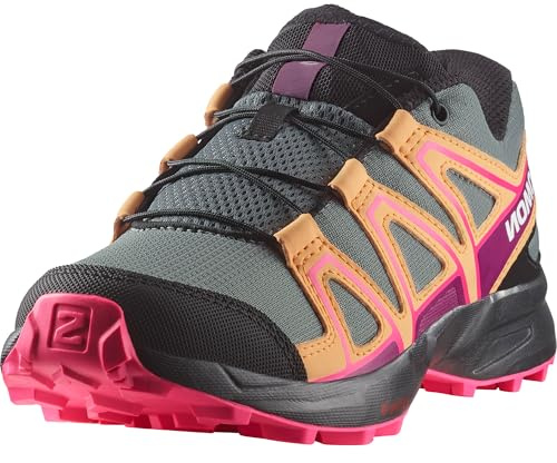 Salomon Speedcross Unisex Kids Hiking and Running Shoes, Precise fit, Grip, and Practical comfort, Sedona Sage, 1