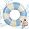 Schwimmreifen, RosyFate Blau Schwimmring, Schlichter Karierter Schwimmring, Schwimmreifen Erwachsene, Ø 75 cm, für Schwimmbad-Partydekorationen, Strand, Outdoor Partyzubehör