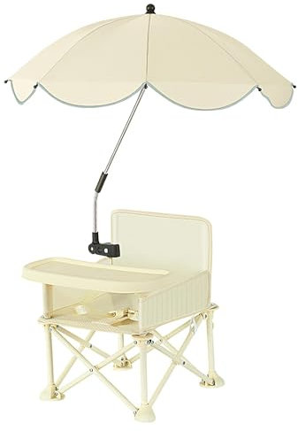 Travel Booster Seat | Toddler Chair Booster - Folding Booster Seat with Adjustable Tray and Parasols Feeding Seat for Children Aged 6-36