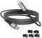 USB 3.1 A to USB C Cable 10FT, 10Gbps Data Transfer and 60W 3A Fast Charging Cable, Nylon Braided, Compatible with iPhone 16/15 Series, iPad, Android Auto, S24, Google Pixel, LG and More, with 5 Ties