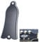 Solinder Truss Rod Cover 2 Löcher PVC Binder-Rod-Abdeckplatte Scroll-Platte für Gibson LP SG Flying V ES Gitarre Schwarz-Bell-förmigen