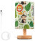 Mnsruu Lampe de chevet, animaux de la jungle, feuilles de palmier, lampe de chevet LED, lampe de bureau, abat-jour en tissu, petite lampe pour chambre à coucher, salon (ampoule incluse)