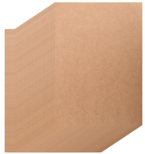 Jrifedptry 100 hojas A4 Kraft para imprimir papel autoadhesivo para impresora de inyección de tinta, copiadora