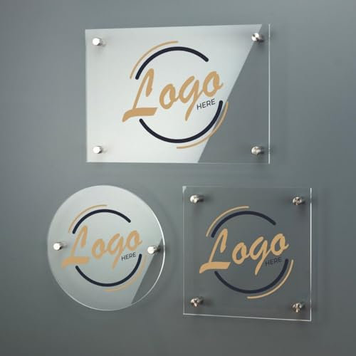 Letreros personalizados para negocios, placa acrílica personalizada con número de casa, logotipo impreso, placa de nombre acrílico para interiores y exteriores, placa de nombre de empresa, letrero