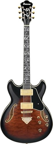Ibanez Artcore Expressionist AS93QMSP-DB Dark Brown Sunburst - Halbakustik Gitarre