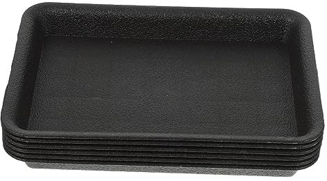 BESPORTBLE 6piezas Bandeja para Macetas De Plástico Bandeja Rectangulares para Macetas De Goteo para Plantas De Agua para Jardinera Plato Rectangular