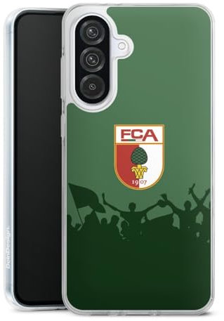 Silikon Hülle kompatibel mit Samsung Galaxy A56 5G Case transparent Handyhülle FC Augsburg FCA Bundesliga