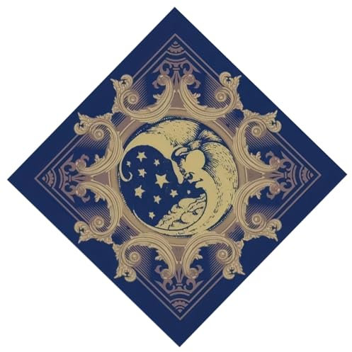 TRHEEE Quadratische Form Pendel, Wahrsagungsmatte, Altäre, Tischdecke, Brettspiel, Kartenblock, Runen, Tischdecke, geheimnisvolle Brettspielmatte