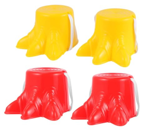 Abaodam 2paare Thickened Junge Mädchen Stelzen Schuhe Verstellbare Balance Becher Stelzen Outdoor Spielzeug Für Jungen Und Mädchen Fördert Koordination Und Körperfitness